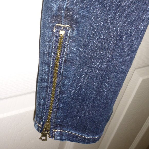LOGO-By Lori Goldstein, Women's Dark wash blue denim jeans - Picture 7 of 8